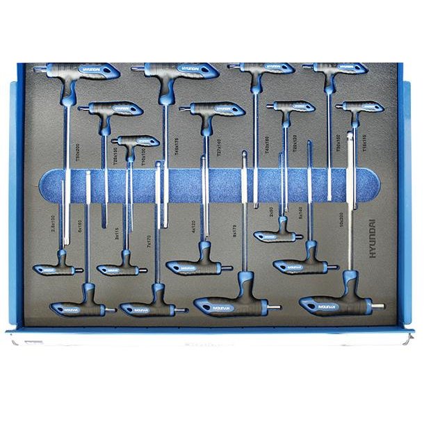 HYUNDAI vrkstedsvogn med 7 skuffer &amp; 298 dele vrktj