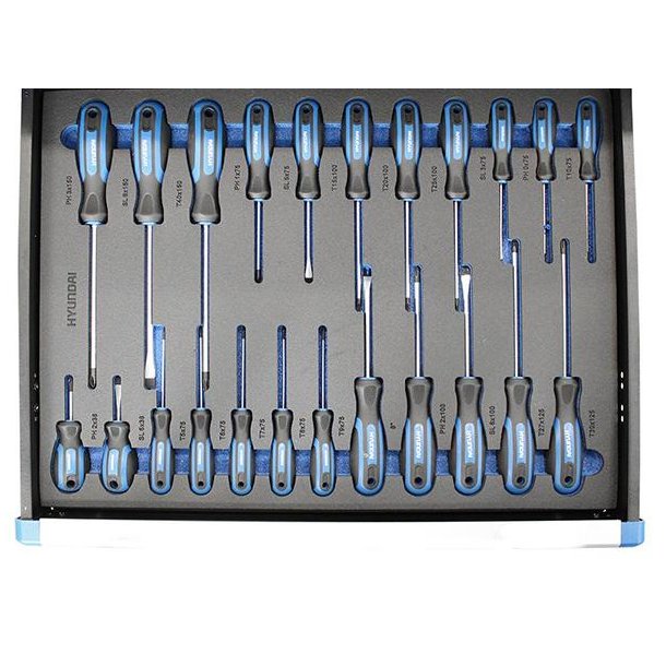 HYUNDAI vrkstedsvogn med 7 skuffer &amp; 298 dele vrktj