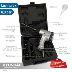 Hyundai Slagngle 1/2" 12 dele