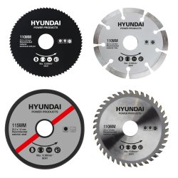 HYUNDAI Dyksav med skinnest 110 mm. 1050 watt