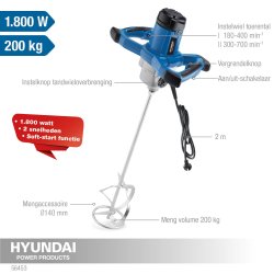 HYUNDAI Mrtelmixer 1800 watt