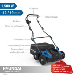 HYUNDAI plnelufter &amp; vertikalskrer 1500 watt 230 volt