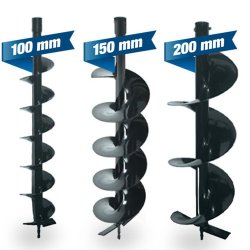 HYUNDAI Jordbor med 3 strrelser bor og to-takts benzinmotor