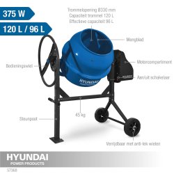Betonblander 120 L 375 watt