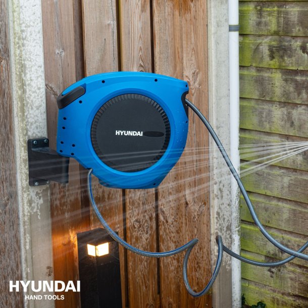 HYUNDAI Vand slangeopruller 20 meter 1/2" med vandingspistol
