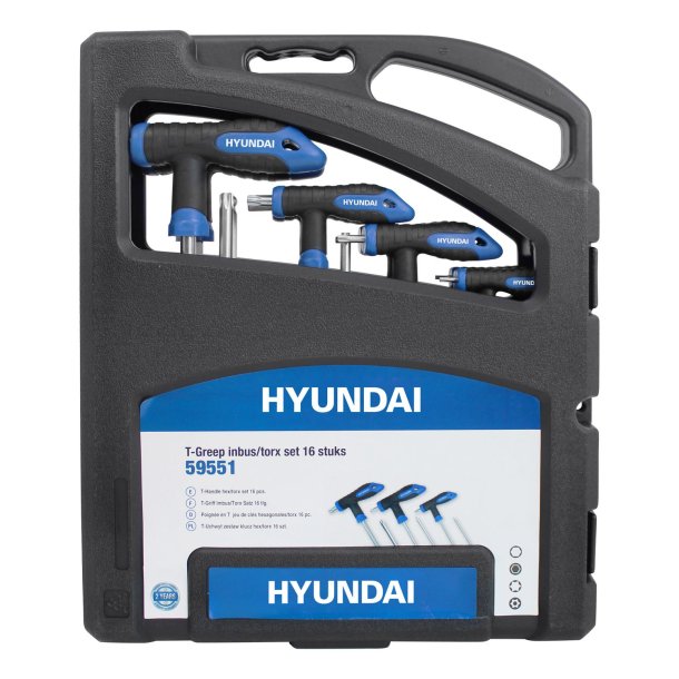 HYUNDAI T-ngle st Hex &amp; Torx 16 dele
